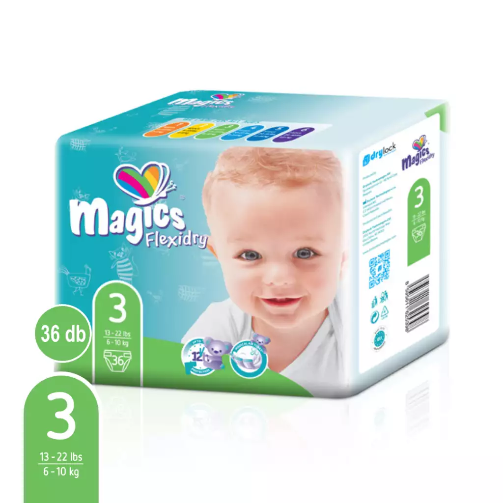 Magics Flexidry 3-as pelenka 6-10kg - 36db